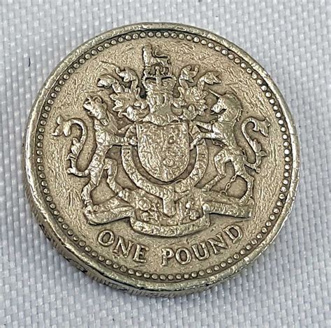 1983 UK Great Britain One Pound Coin Elizabeth II good circulated ...