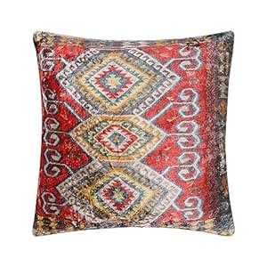 Buy EH Pure Velvet Multicolor Beautiful Turkish Prints 18X18 Set of 2 ...