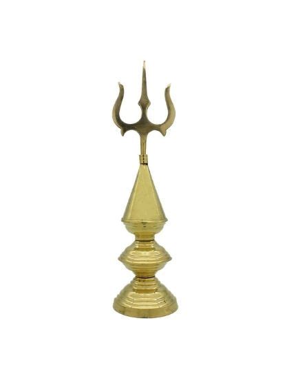 Brass Trishul Mandir Shikhar Temple Top Gumbad Dom Kalash – PujaNpujari