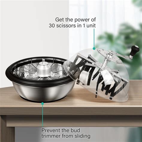 Buy iPower Bud Leaf Bowl Trimmer 16 Twisted Spin Cut for Hydroponic ...