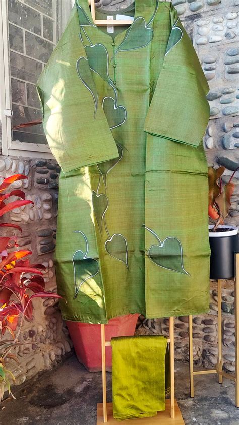 BUY TUSSAR SILK SUIT FABRIC ONLINE IN INDIA