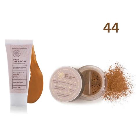 SPF Duo with Sandalwood | Tinted Sunblock & SPF Top-Up Powder | Sandiva ...