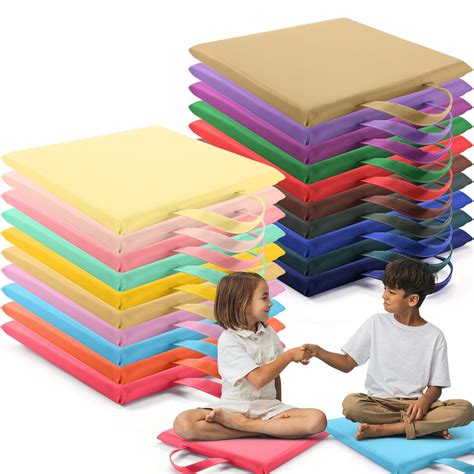 Amazon.com: Suzile 20 Pcs 12'' Square Floor Cushions for Classroom ...