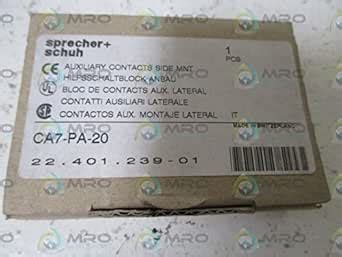 SPRECHER + SCHUH CA7-PA-20 AUXILIARY CONTACTS SIDE MOUNTNEW IN A BOX ...