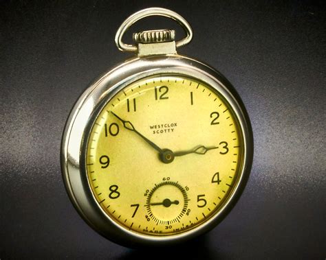 Collectors Mint 1940s Westclox Scotty Series 2 American Pocket Watch ...