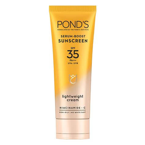 Buy Pond's Serum Boost SPF 35 PA++++ Lightweight Sunscreen cream, 50 gm ...