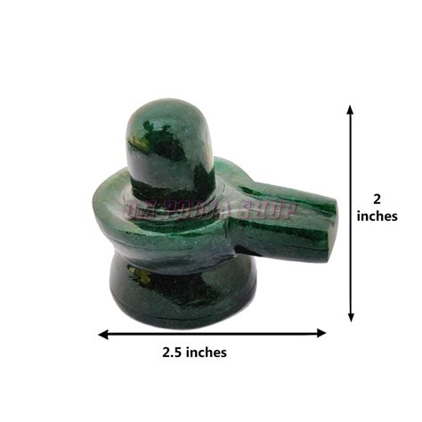 Bhagwan Shivling in Green Jade Gemstone | Buy online @ Japan UK