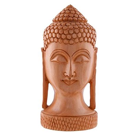 Buy AARANNYA Wooden Buddha Statue Religious Idol Home Décor Online at ...
