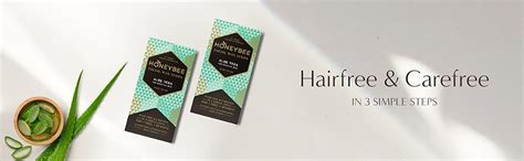 Honeybee Facial Hair Removal Wax Strip, Vegan Face Wax Strips for Women ...