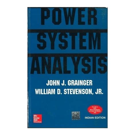 Power System Analysis | By John Grainger and William Stevenson, Jr ...