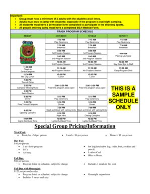 Fillable Online sgvcbsa Trask sample schedule in english - San Gabriel ...