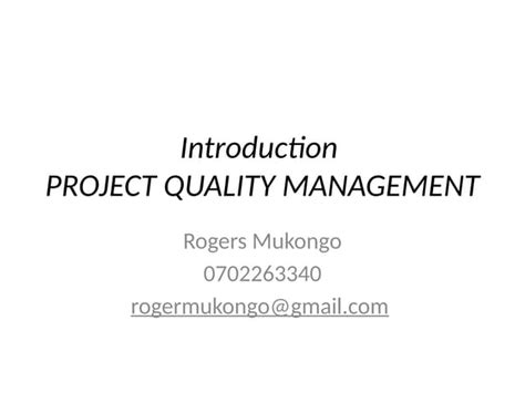 Image result for Introduction Project Quality Management Plan