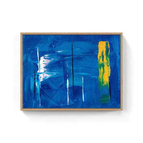 Buy Abstract Blue Canvas Painting & Wall Art Online – Dessine Art