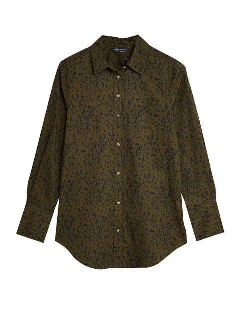 Buy Pure Cotton Striped Regular Fit Shirt at Marks & Spencer