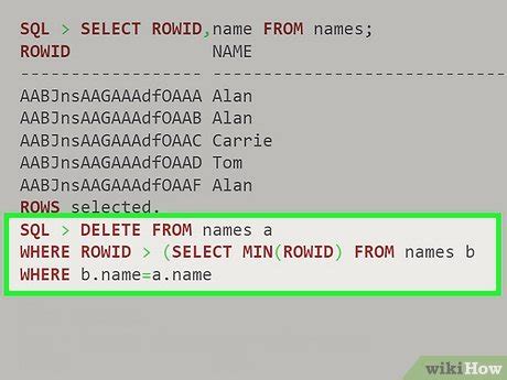How to Delete Duplicate Records in Oracle 的图像结果