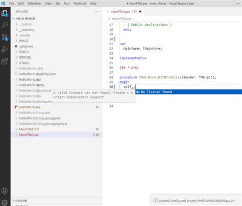 Image result for Visual Studio Code Delphi