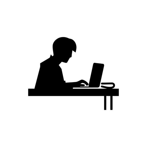 Person On Computer Icon 的图像结果