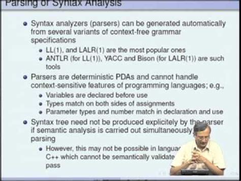 An Overview of a Compiler - Compiler Design Video Lecture - Computer ...