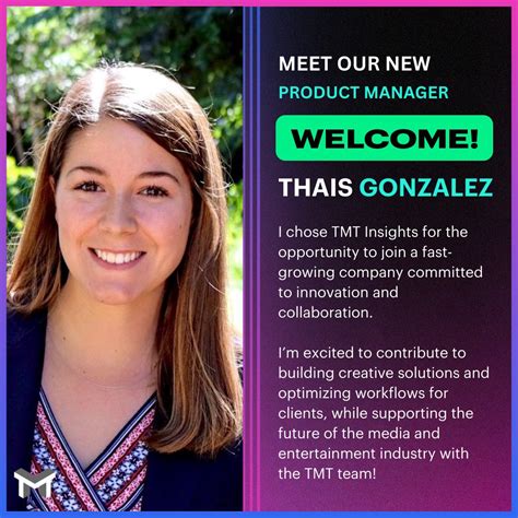 TMT Welcomes... Thais Gonzalez! - TMT Insights