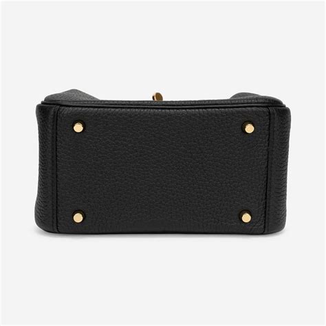 Hermès Lindy Mini Clemence Black | SACLÀB