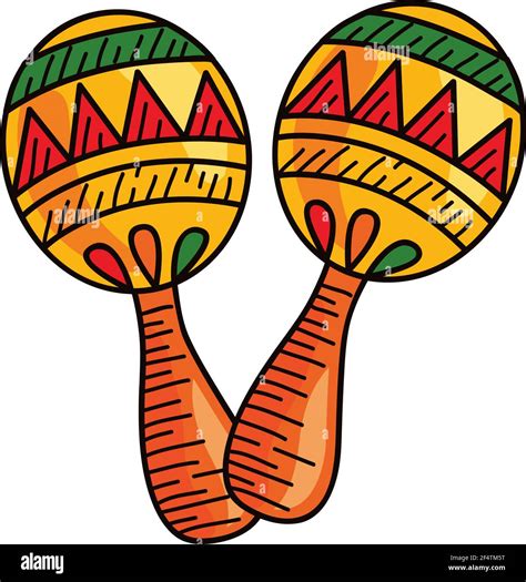 mexican maracas instruments musical icon Stock Vector Image & Art - Alamy