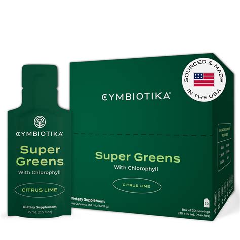 Buy CYMBIOTIKASuper Greens Supplement with Chlorophyll, Spirulina ...