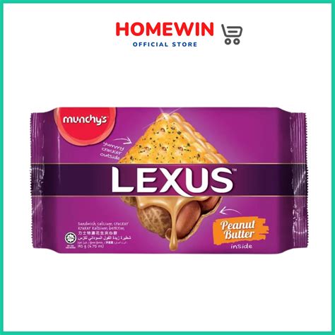 Munchy's Lexus Sandwich Calcium Cracker Peanut Butter (190g) | Shopee ...