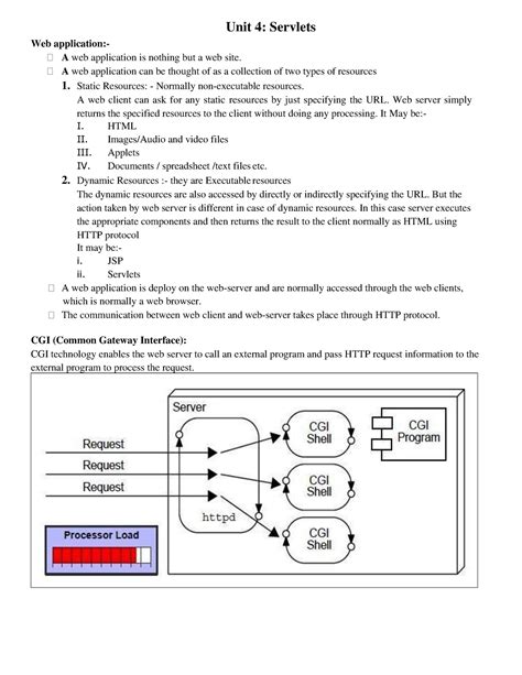 Servlets unit 4 - Unit 4: Servlets Web application:- A web application ...