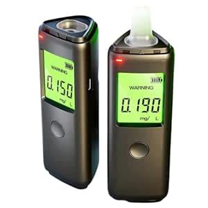 Breathalyzer Alcohol Tester with Fuel Cell Sensor BAC Testing, Portable ...