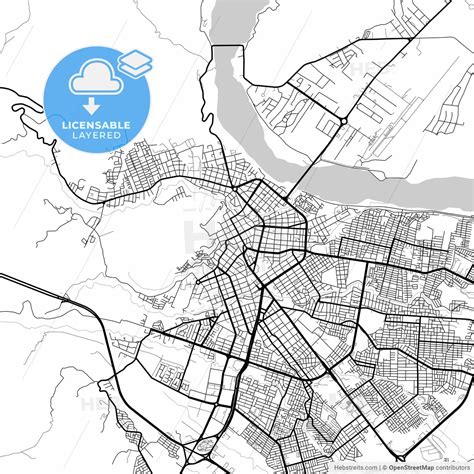 Layered Pdf Map Of Villavicencio, Colombia – HEBSTREITS