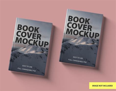 Front view hardcover book mockup set | Premium PSD