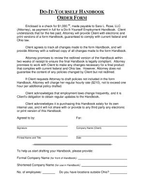 Fillable Online DO-IT-YOURSELF HANDBOOK Fax Email Print - pdfFiller