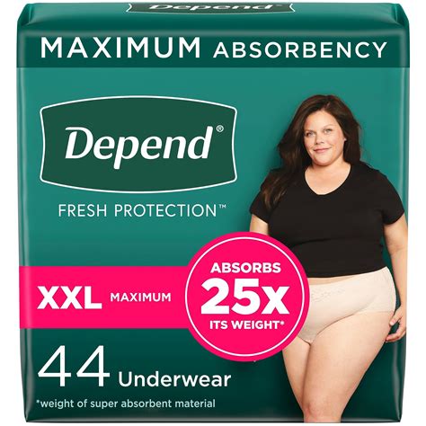 Depend Fresh Protection Adult Incontinence Underwear for Women ...