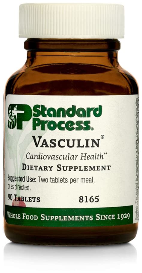 Buy Standard Process Vasculin - Whole Food Heart and Antioxidant with ...