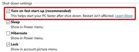 Image result for What Does Windows Fast Startup Do