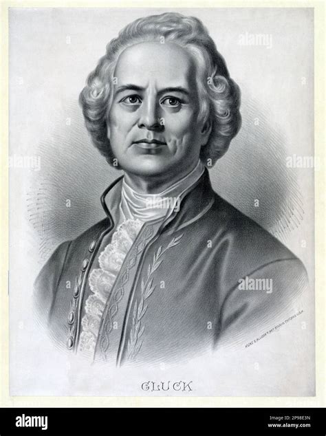 The celebrated german music composer Gluck, Cristoph Willibald Ritter von GLUCK ( 1714 - 1787 ...