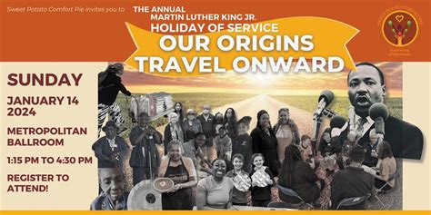 The Annual MLK Holiday of Service: Our Origins Travel Onward ...