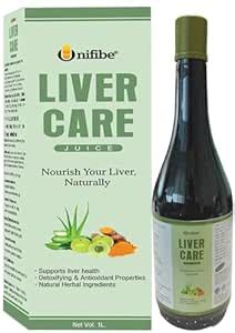 Unifibe Ayurvedic Liver Care Juice 1L – Supports Liver Detox, Fatty ...