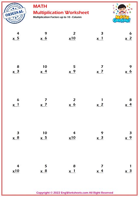 X 2 Multiplication Worksheets For 3rd Grade Printable Multiplication,