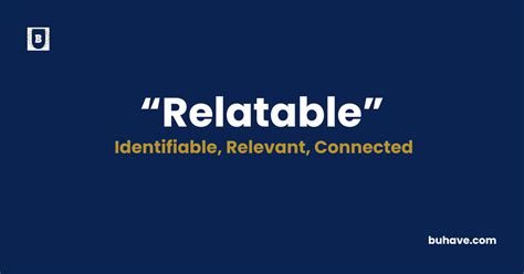 Relatable - Meaning & Definition - Dictionary