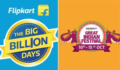 Flipkart Big Billion Days vs Amazon Great Indian Festival: What's on ...