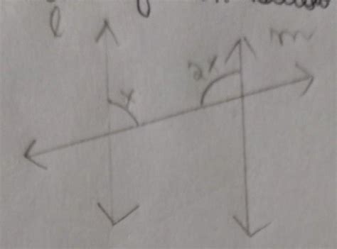 find the value of x in below figure if l parallel m. - Brainly.in