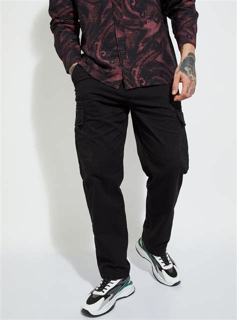 Buy URB_N Men Solid Relaxed Fit Cargo Trousers Online at just Rs. 1299. ...