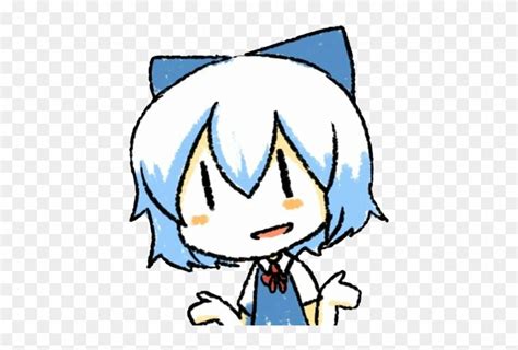 Cirno Shrug Discord Emoji - Shrug Emote Discord - Free Transparent PNG ...