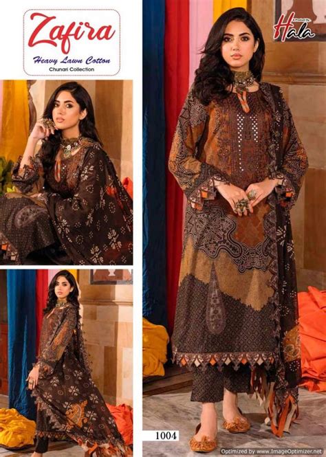 Hala Zafira Vol 1 Printed Lawn Cotton Dress Material Collection