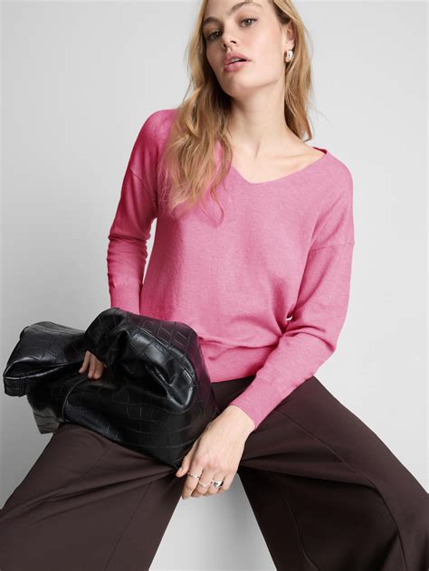 Womens Pink Soft V-Neck Jumper | Primark