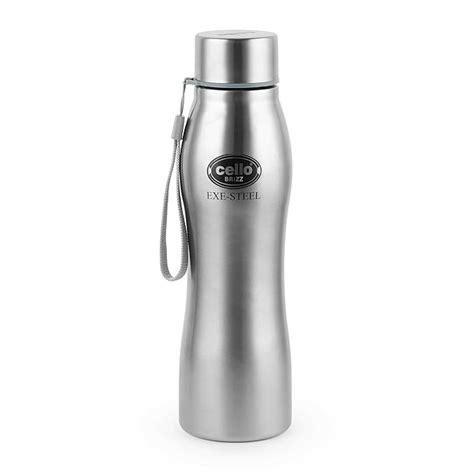 CELLO Brizz 1000 Exe-Steel Stainless Steel Water Bottle 1000 ml, Silver ...