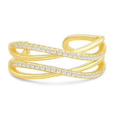 Embrace of Infinite Grace Gold Plated Ring (Adjustable) – Zavya