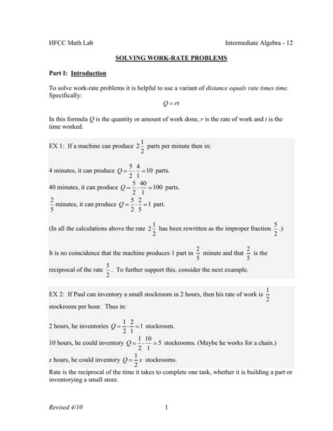Image result for Work Rate Problems Worksheet