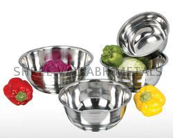 Steel Bowls, Stainless Steel Bowls, Oval Bowls, I Bowls, Mixing Bowls
